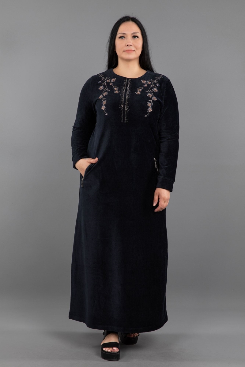 Maxi Corduroy Hijab Dress 0