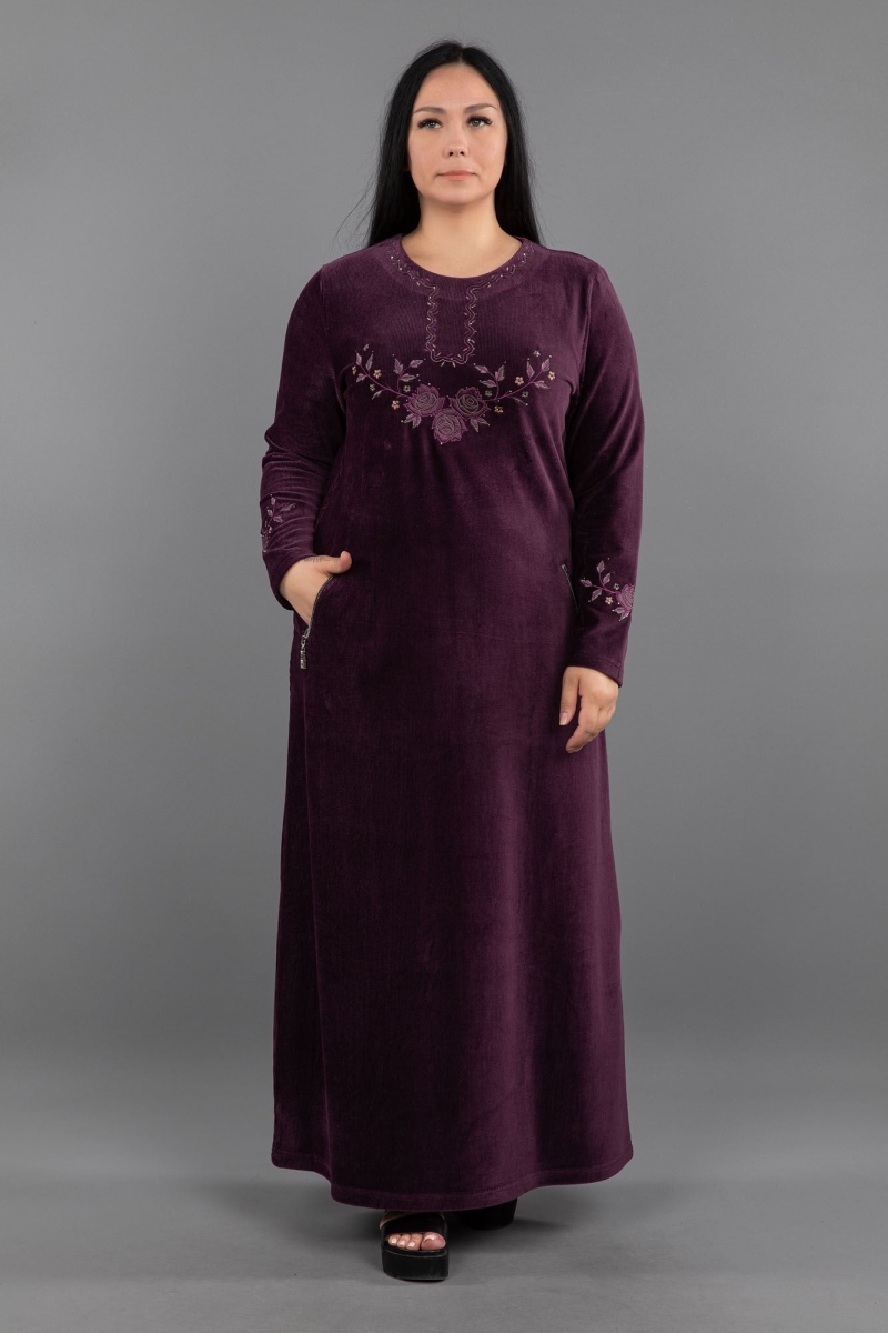 Maxi Corduroy Hijab Dress 0