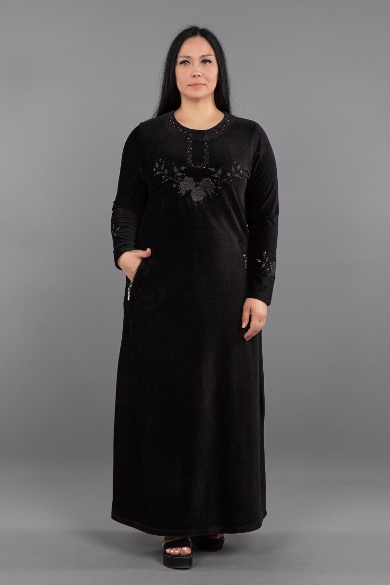 Maxi Corduroy Hijab Dress 0