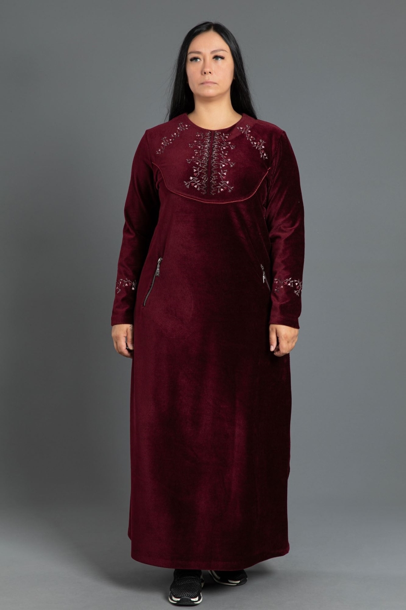 Maxi Corduroy Hijab Dress 0