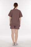 DOUBLE FACE INTERLOCK TRACKSUIT SHORTS SET