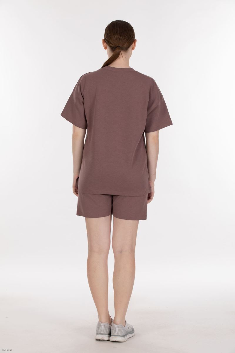 DOUBLE FACE INTERLOCK TRACKSUIT SHORTS SET