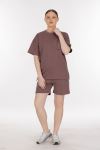 DOUBLE FACE INTERLOCK TRACKSUIT SHORTS SET