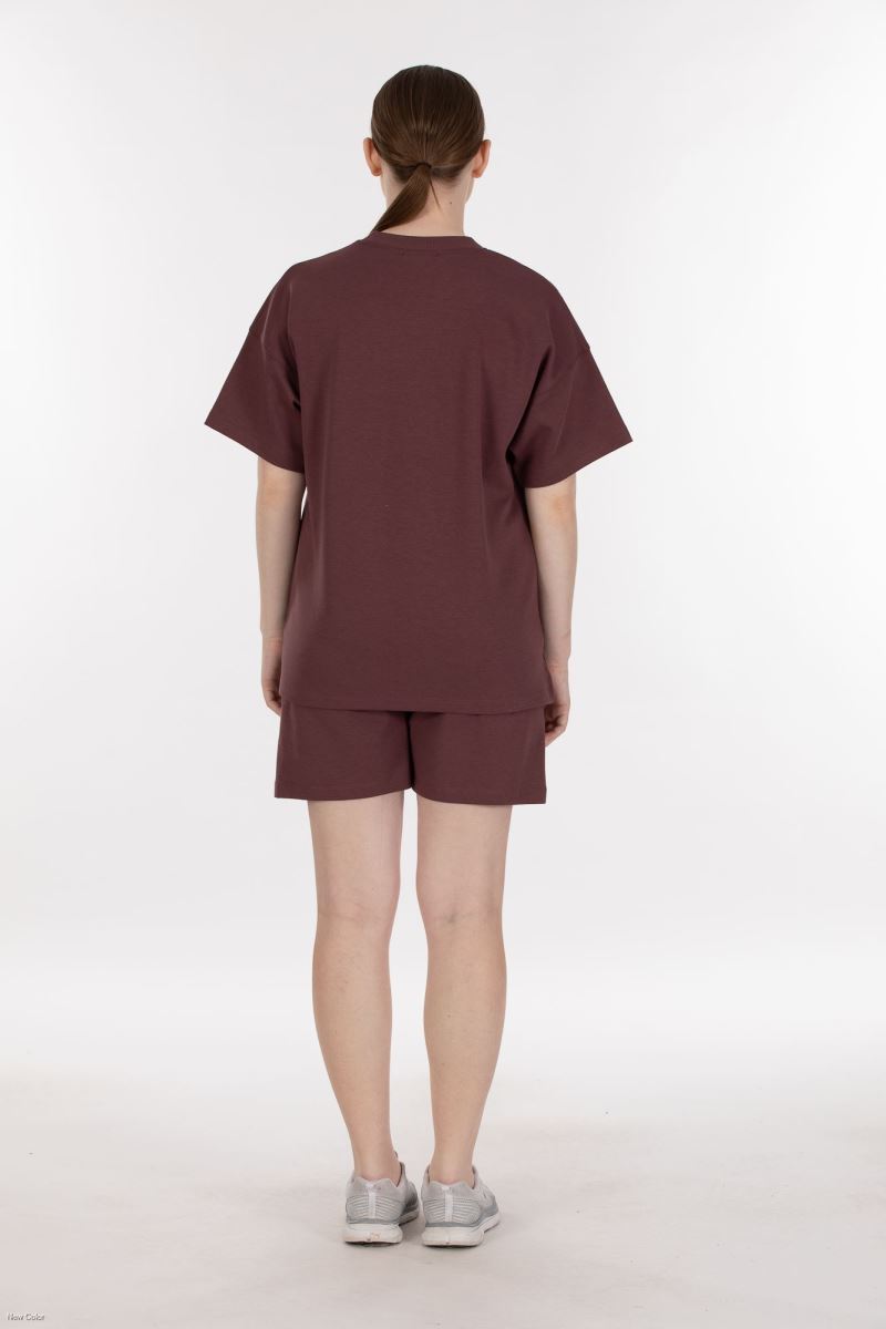 DOUBLE FACE INTERLOCK TRACKSUIT SHORTS SET