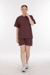 DOUBLE FACE INTERLOCK TRACKSUIT SHORTS SET