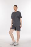 DOUBLE FACE INTERLOCK TRACKSUIT SHORTS SET