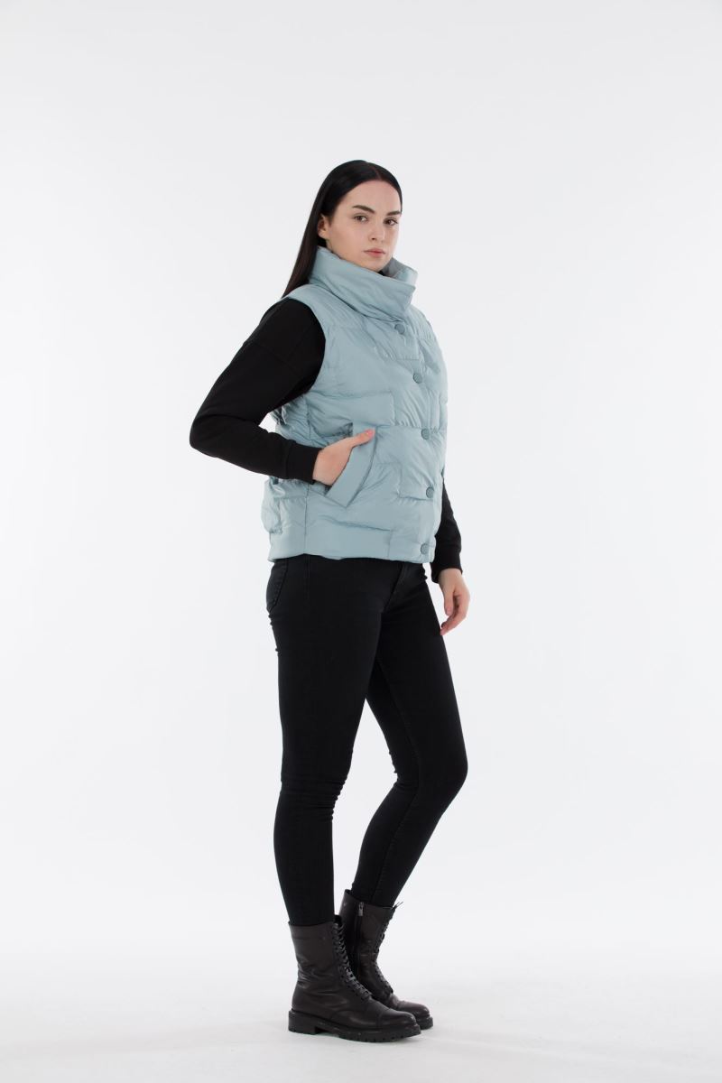 QUILTED PUFFER VEST